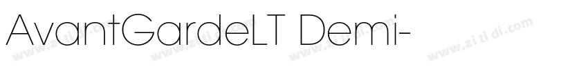 AvantGardeLT Demi字体转换